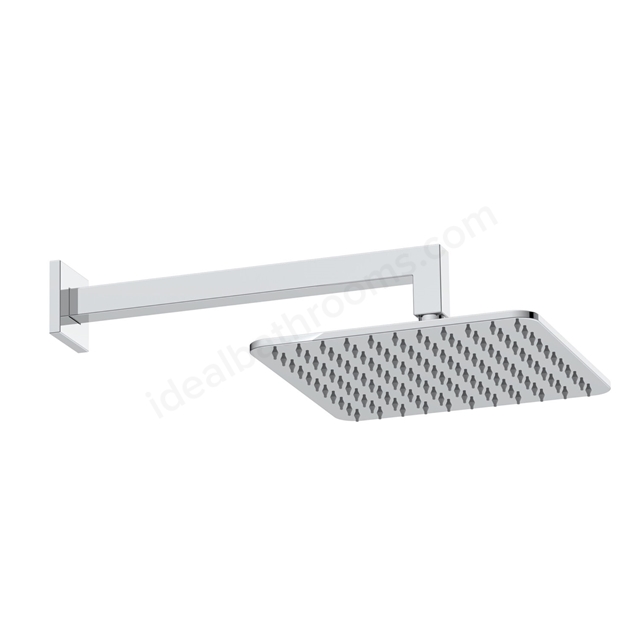 Scudo Shower Arm & Head Square - Chrome