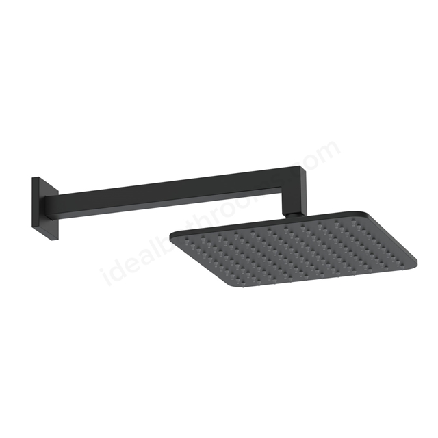 Scudo Shower Arm & Head Square - Matt Black