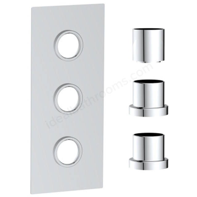 Scudo Concealed Valve Body (3 Outlets) - Chrome