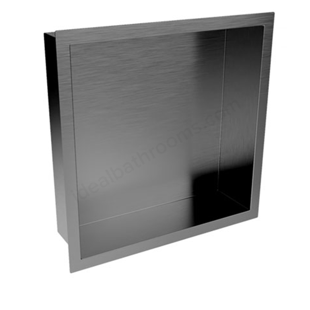 Scudo Inset Shower Niche 300X300Mm       Gunmetal