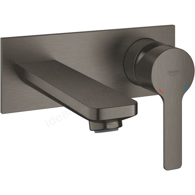 Grohe Lineare 2-Hole Basin Mixer M-Size Brushed Hard Graphite