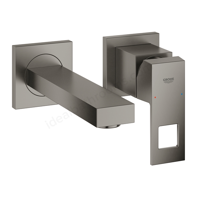 Grohe Eurocube Ohm Trimset Basin 2-Hole Mixer Brushed Hard Graphite