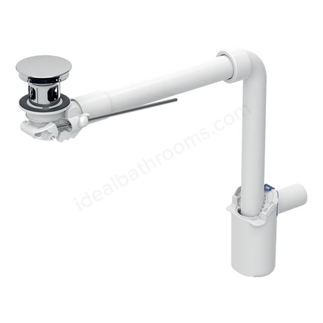 Geberit Space-Saving Lever Washbasin Waste Trap & Chrome Plug