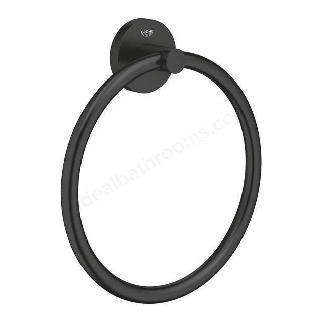 Grohe Essentials Towel Ring Matte Black