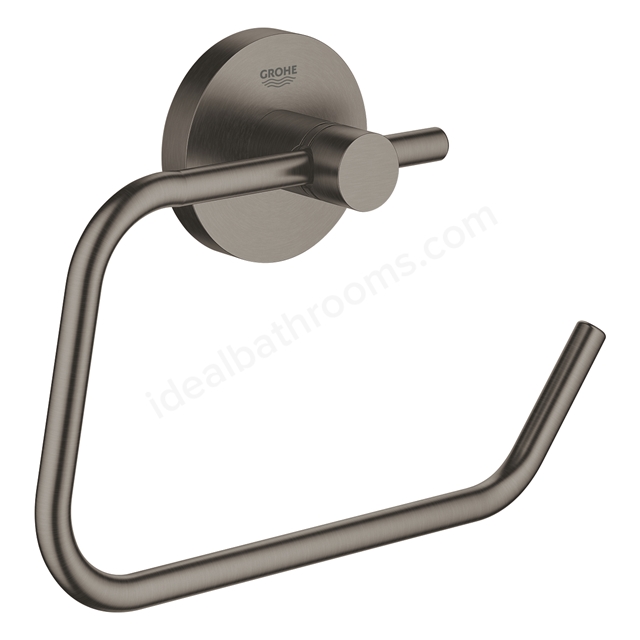 Grohe Essentials Toilet Paper Holder Without cover  Brushed Hard Graphite