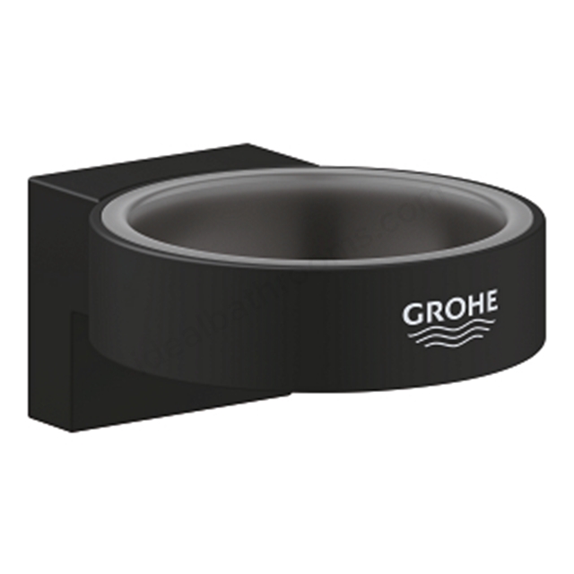 Grohe Selection Glass Soap Dish Holder Phantom Black