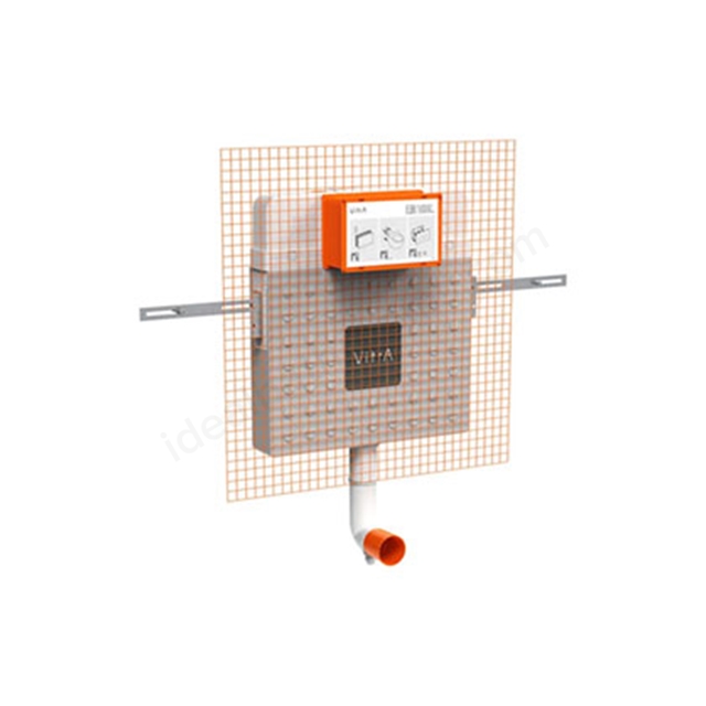 Vitra V-Fix Prime Frame Cistern for back to wall Toilet, 8 cm, 2.5/4 litres