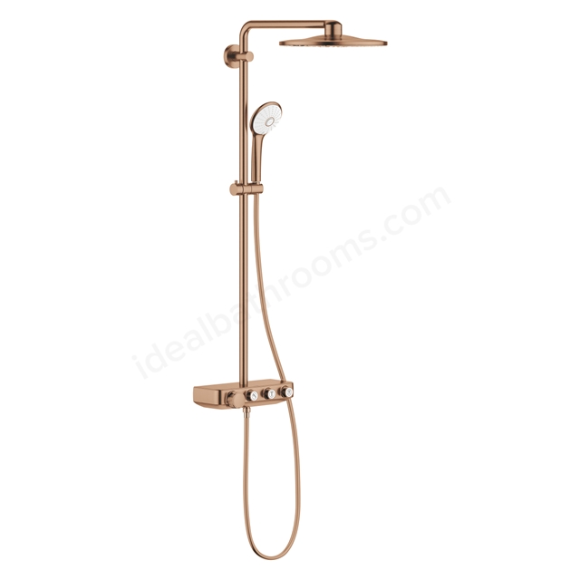 Grohe Euphoria Smartcontrol 310 Shower System Thermastic Brushed Warm sunset