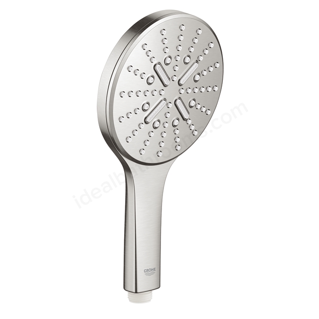 Grohe Rainshower Smartactive 130 Handshower 3 Sprays Supersteel