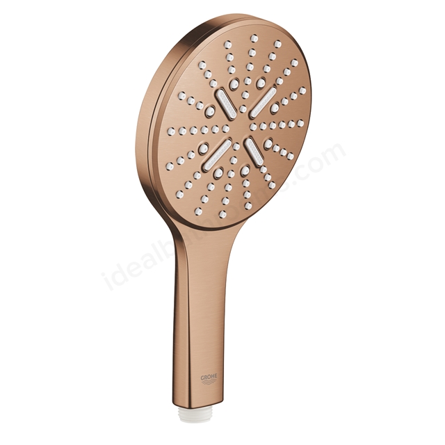 Grohe Rainshower Smartactive 130 Handshower 3 Sprays  Brushed Warm Sunset