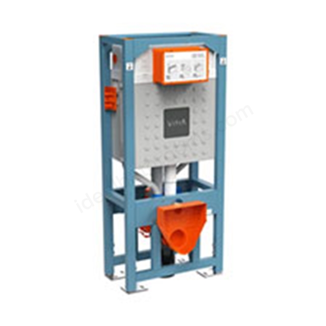 Vitra Regular wall-hung frame, double floor fixation, electrical connection Half Flush 3 Litres Full flush 6 Litres