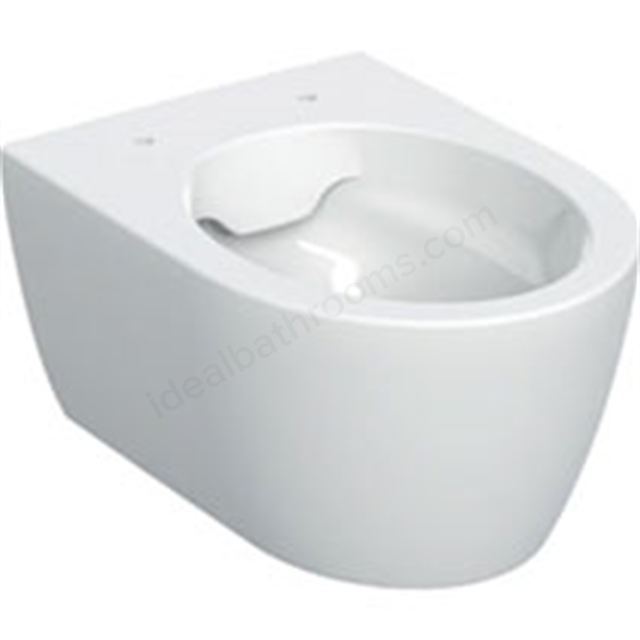 Geberit Icon Wall-Hung Wc, Rimfree Small Projection (49Cm), Shrouded, White
