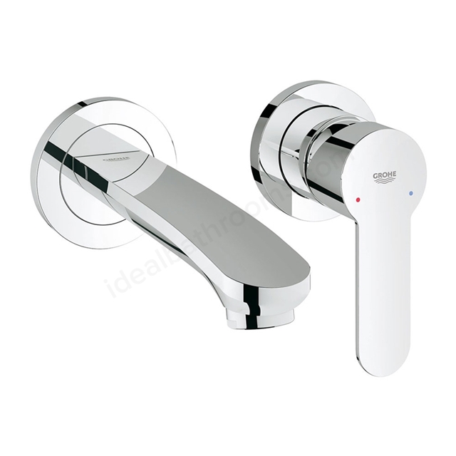 Grohe EUROSTYLE COSMOPOLITAN 2 Tap Hole; Basin Mixer Tap; S-Size; Wall Mounted; Trim Set Only; Chrome