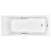 Carron Axis 1600 x 700mm Bath w/ Twin Grips - White