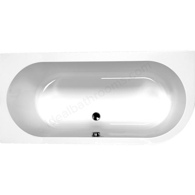 Carron Status 1600 x 725mm Right Hand Bath - White