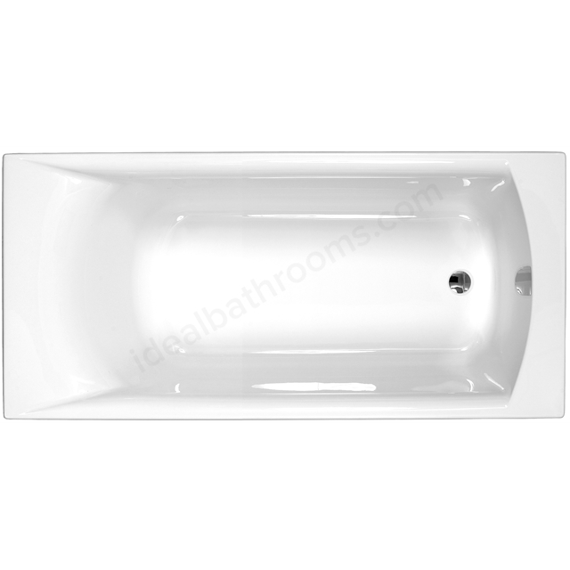 Carron Delta 1675mm x 700mm Carronite Bath - White