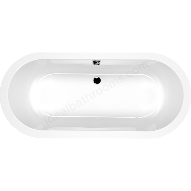 Carron Halcyon 1750mm x 800mm Inset Carronite Bath - White