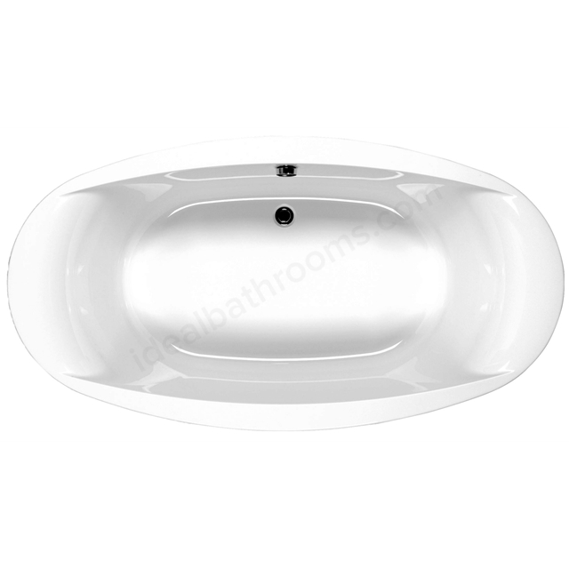 Carron Celsius Oval 1900mm x 1000 Carronite Bath - White