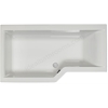 Carron Edge 1675mm Left Handed Shower Bath - White