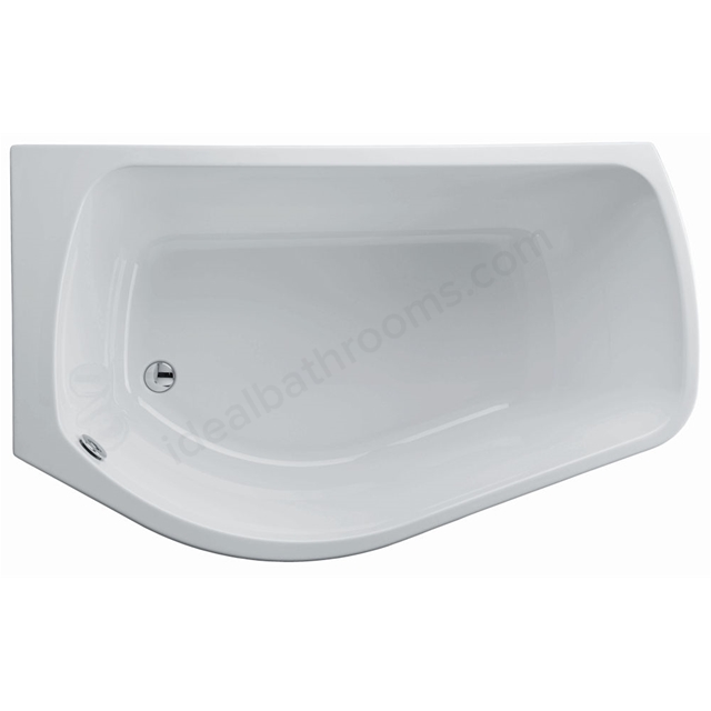 Carron Profile 1500mm x 900mm Left Handed Shower Bath - White