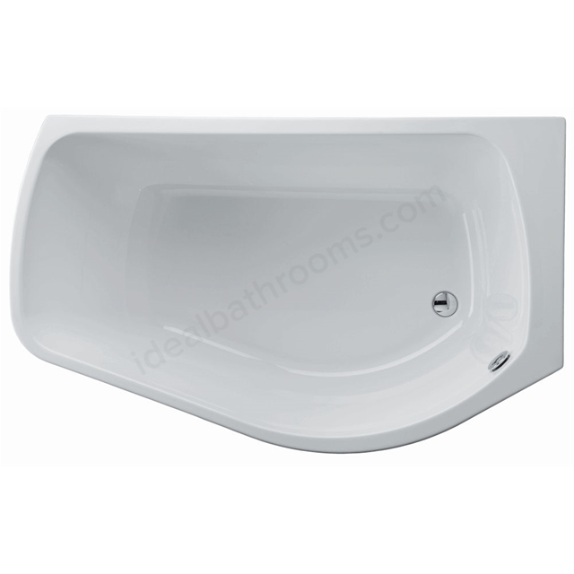 Carron Profile 1500mm x 900mm Right Handed Carronite Shower Bath - White