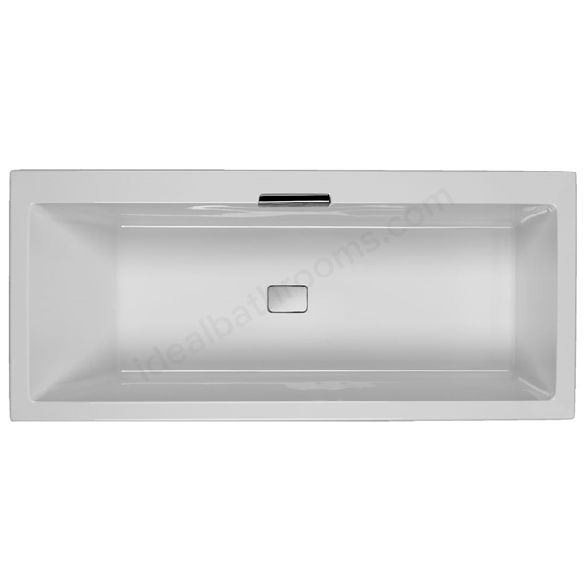 Carron Celsius 1700mm Left Handed Carronite Shower Bath - White