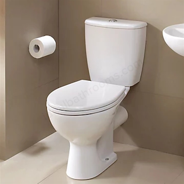 Twyford Alcona Grab & Go Set-Floor Standing WC w/ Exposed Cistern & Seat