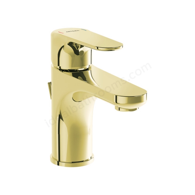 VitrA Root Round Basin Mixer Soft Gold Basin Mixer With Pop-Up