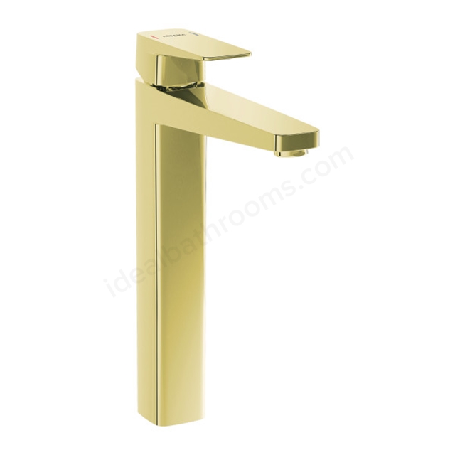 VitrA Root Square Basin Mixer Soft Gold Basin Mixer