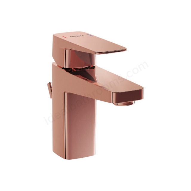 VitrA Root Square Basin Mixer Soft Copper Basin Mixer With Pop-Up