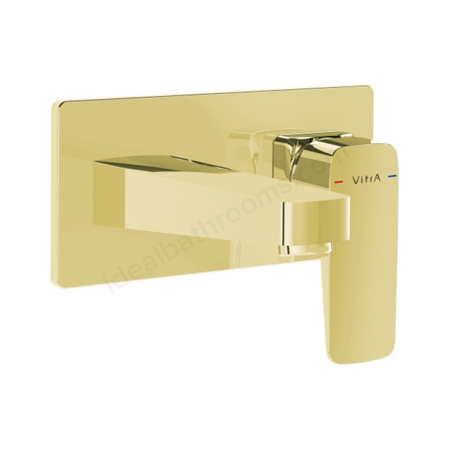 VitrA Root Square Basin Mixer Soft Gold Built-In Basin Mixer