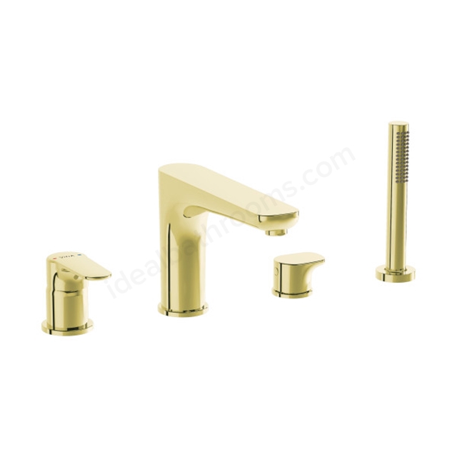 VitrA Root Round Bath Mixer Soft Gold Bath Mixer