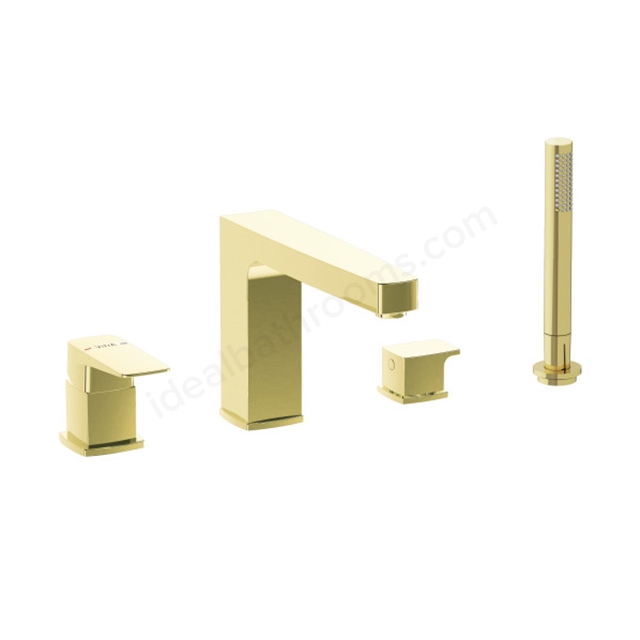 VitrA Root Square Bath Mixer Soft Gold Bath Mixer
