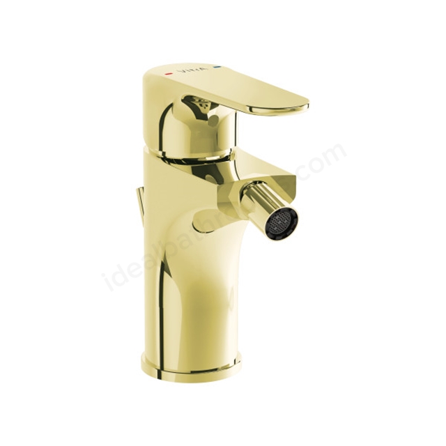 VitrA Root Round Bidet Mixer Soft Gold Bidet Mixer
