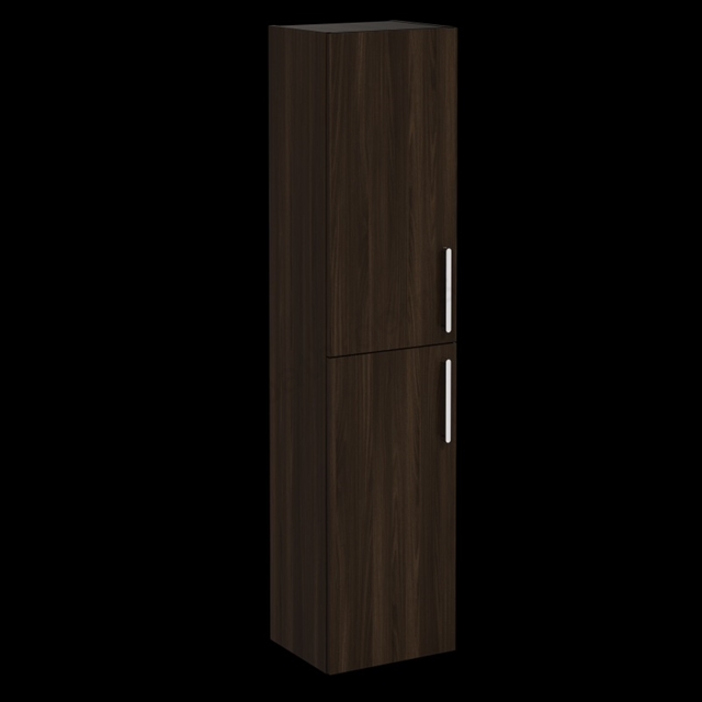 VitrA Root Flat Tall Unit Walnut, -Left