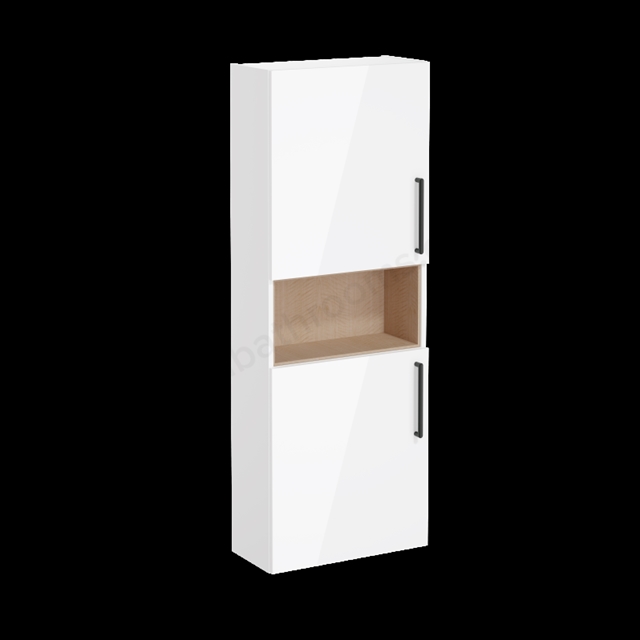 VitrA Root Flat Tall Unit White High Gloss, -Left