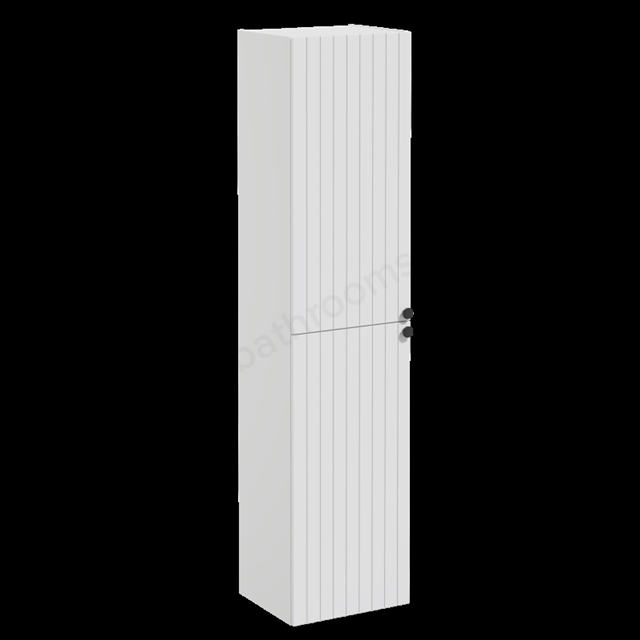 VitrA Root Groove Matt Light Grey Tall Unit - 40cm Left-hand hinged