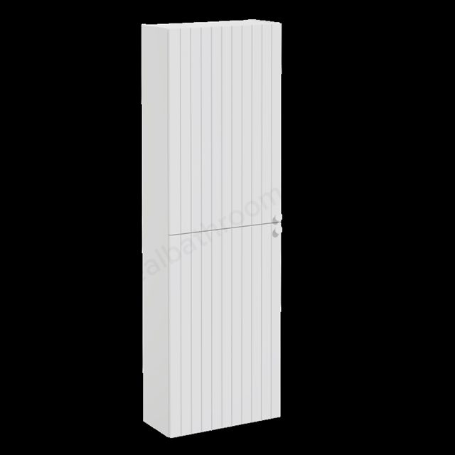 VitrA Root Groove Compact Matt Light Grey Tall Unit - 55cm Left-hand hinged
