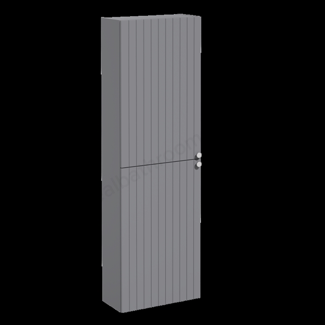 VitrA Root Groove Compact Matt Grey Tall Unit - 55cm Left-hand hinged