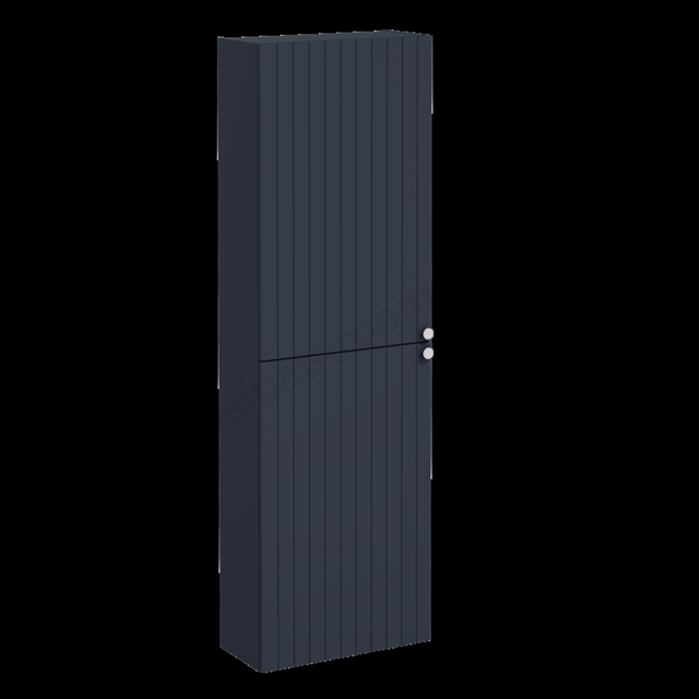 VitrA Root Groove Compact Matt Dark Blue Tall Unit - 55cm Left-hand hinged