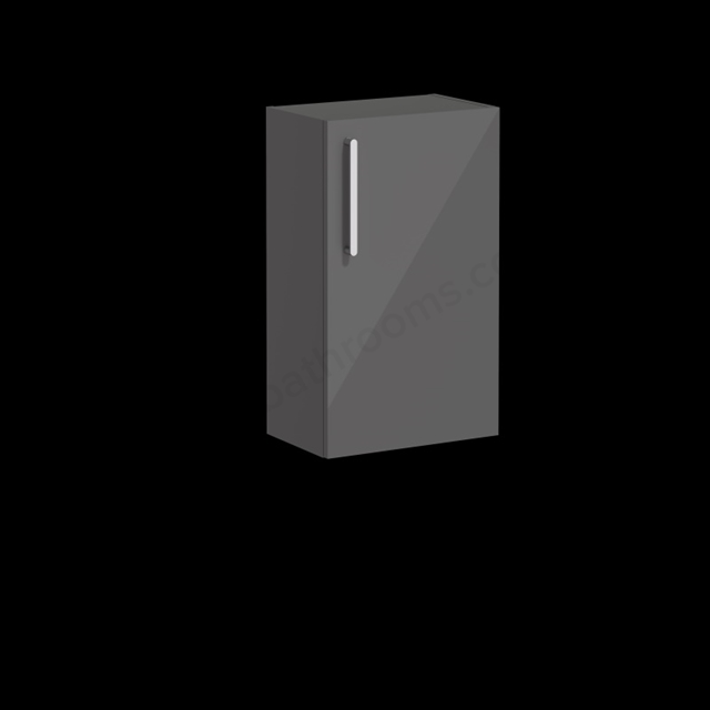 VitrA Root Flat Lower Unit Anthracite High Gloss, Right