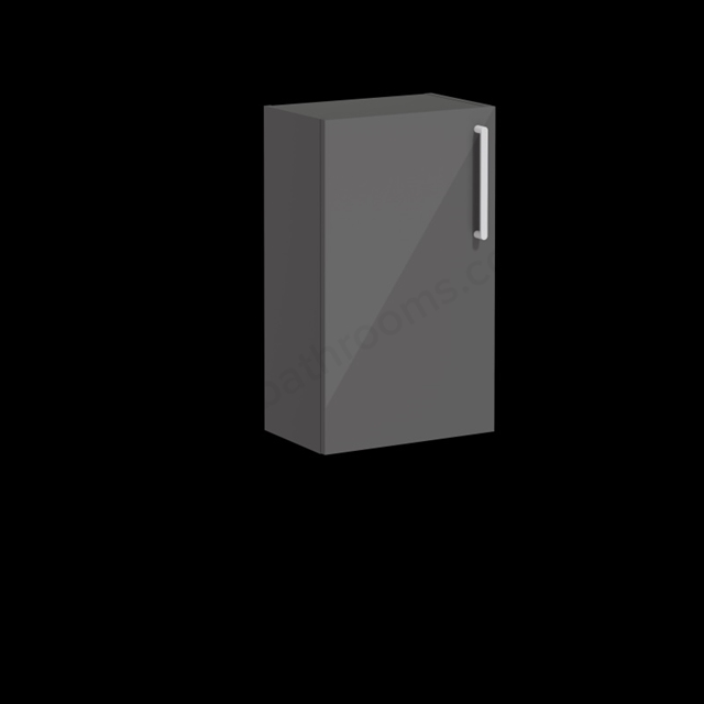 VitrA Root Flat Lower Unit Anthracite High Gloss, Left