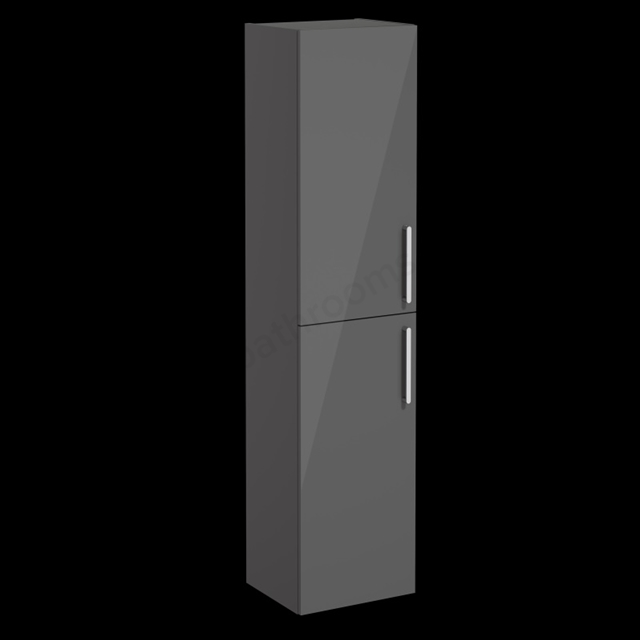 VitrA Root Flat Tall Unit Anthracite High Gloss, -Left