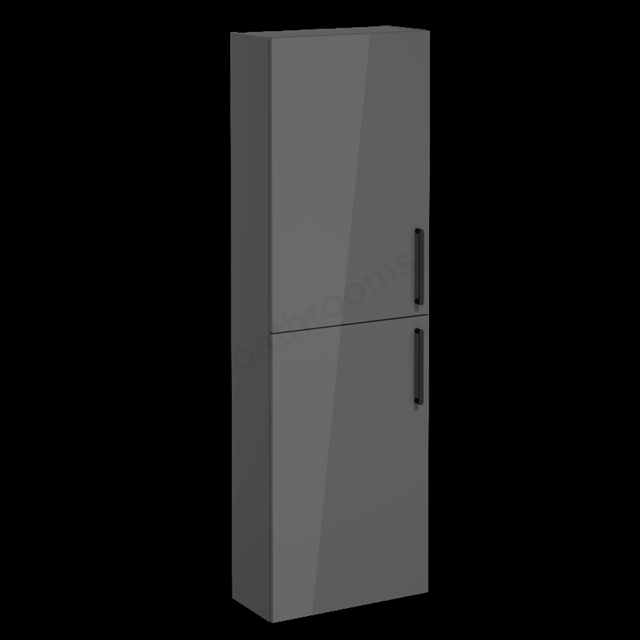 VitrA Root Flat Tall Unit Anthracite High Gloss, -Left