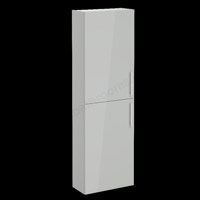VitrA Root Flat Tall Unit Pearl Grey High Gloss, -Left