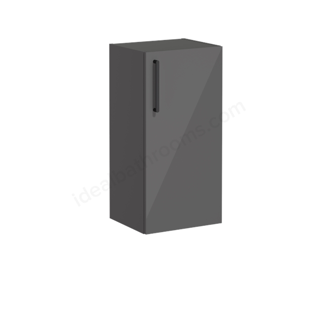VitrA Root Flat, Lower unit, 40 cm Anthracite High Gloss, Right