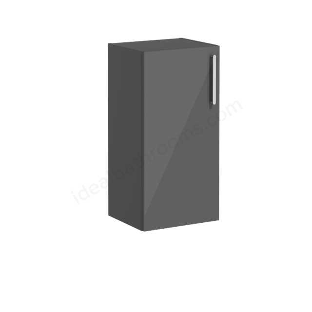 VitrA Root Flat, Lower unit, 40 cm Anthracite High Gloss, Left