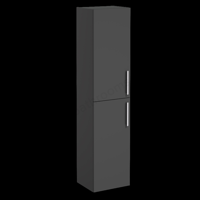 VitrA Root Flat Tall Unit Matt Storm Grey, -Left