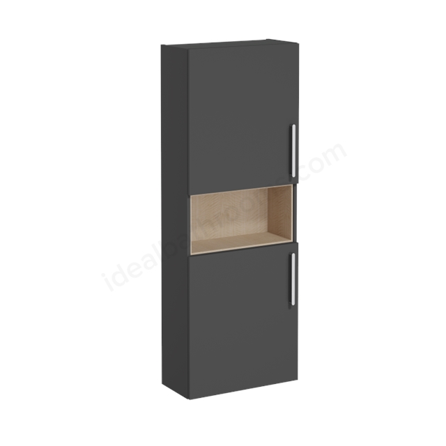 VitrA Root Flat Tall Unit Matt Storm Grey, -Left