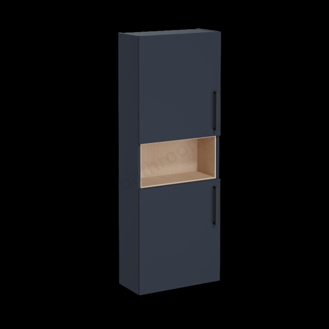 VitrA Root Flat Tall Unit Matt Dark Blue, -Left